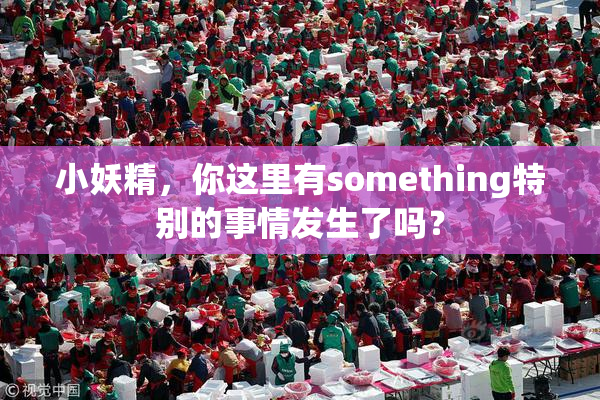 小妖精，你这里有something特别的事情发生了吗？