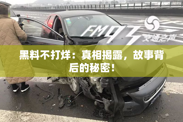 黑料不打烊：真相揭露，故事背后的秘密！