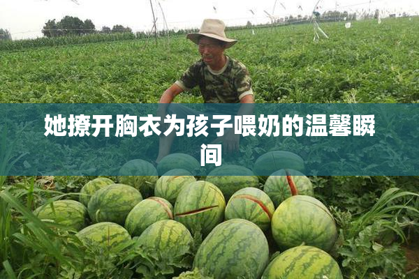 她撩开胸衣为孩子喂奶的温馨瞬间