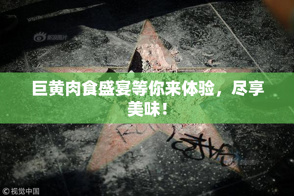 巨黄肉食盛宴等你来体验，尽享美味！