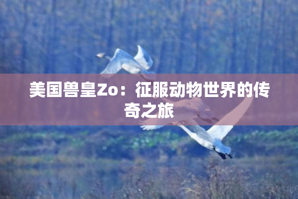 美国兽皇Zo：征服动物世界的传奇之旅