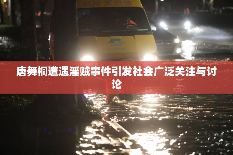 唐舞桐遭遇淫贼事件引发社会广泛关注与讨论