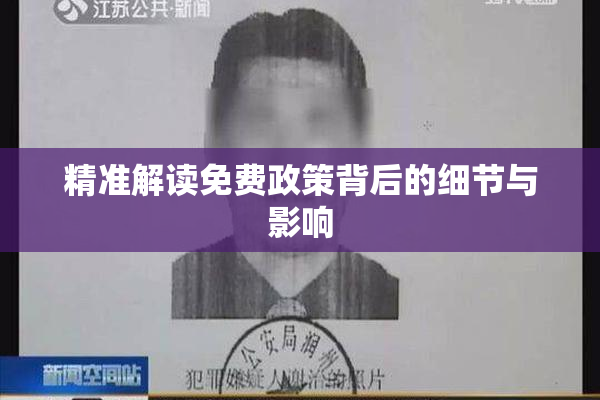 精准解读免费政策背后的细节与影响