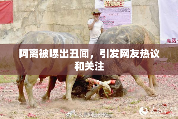 阿离被曝出丑闻，引发网友热议和关注