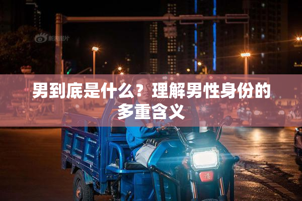 男到底是什么？理解男性身份的多重含义