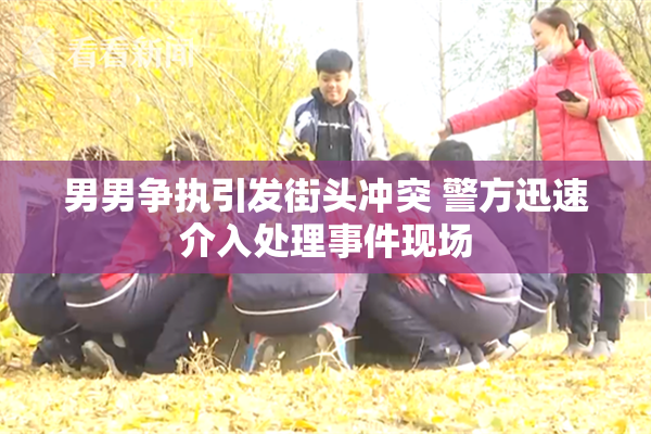 男男争执引发街头冲突 警方迅速介入处理事件现场