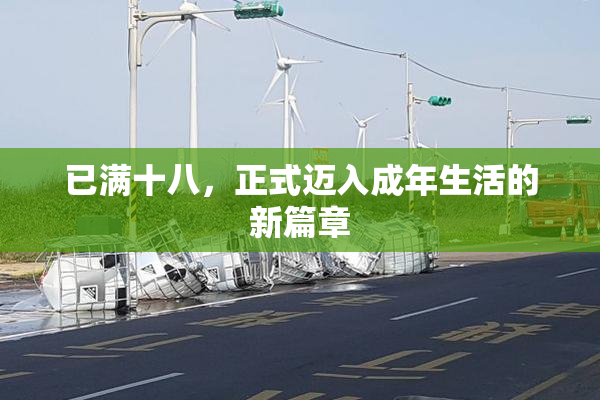 已满十八，正式迈入成年生活的新篇章