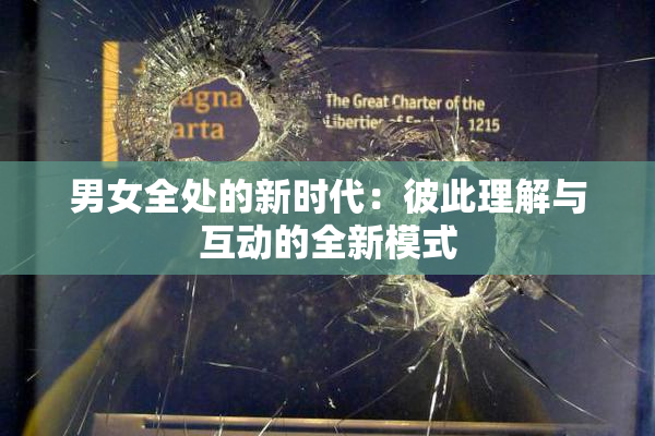 男女全处的新时代：彼此理解与互动的全新模式