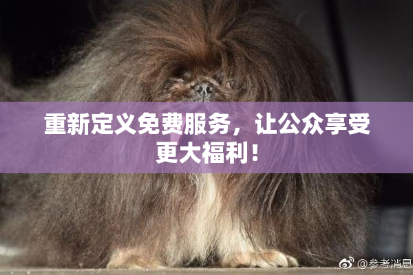 重新定义免费服务，让公众享受更大福利！