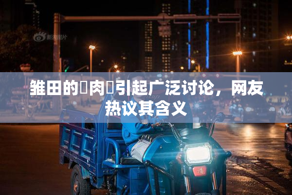 雏田的婬肉泬引起广泛讨论，网友热议其含义