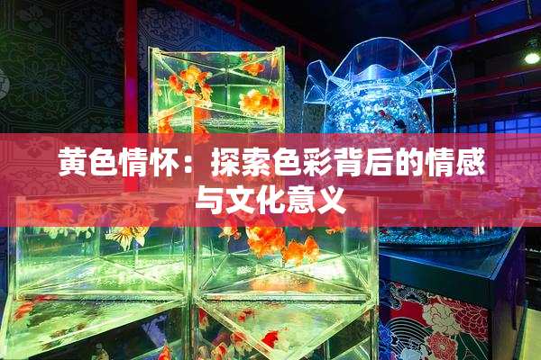 黄色情怀：探索色彩背后的情感与文化意义