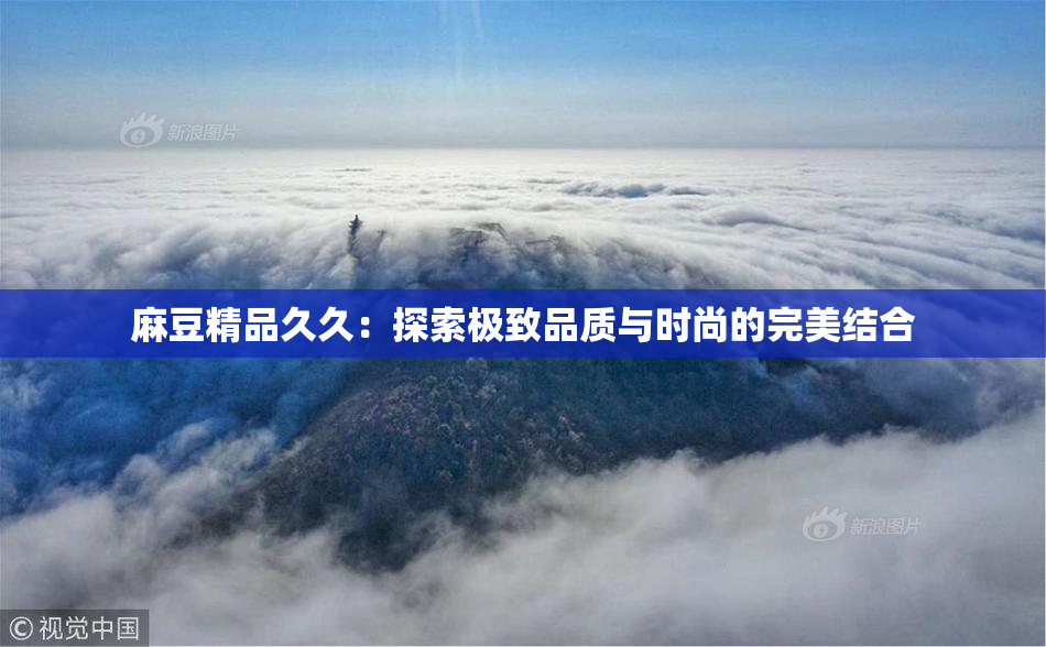 麻豆精品久久：探索极致品质与时尚的完美结合
