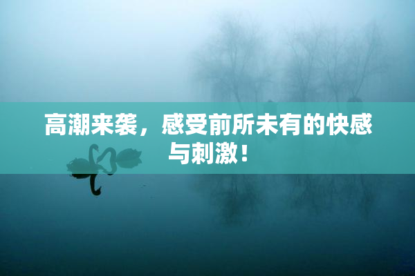 高潮来袭，感受前所未有的快感与刺激！