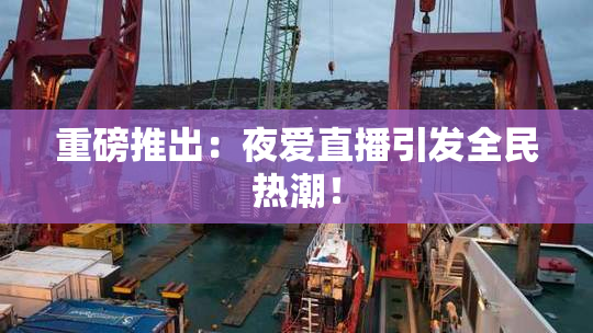 重磅推出：夜爱直播引发全民热潮！