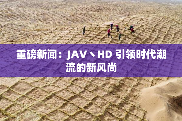 重磅新闻：JAV丶HD 引领时代潮流的新风尚