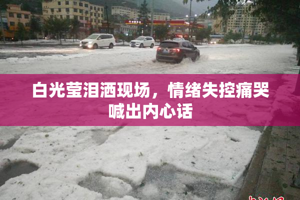 白光莹泪洒现场，情绪失控痛哭喊出内心话