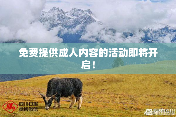 免费提供成人内容的活动即将开启！