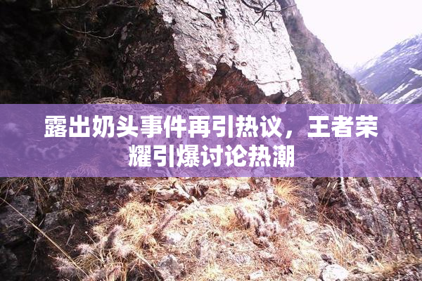 露出奶头事件再引热议，王者荣耀引爆讨论热潮