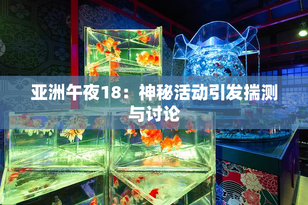 亚洲午夜18：神秘活动引发揣测与讨论