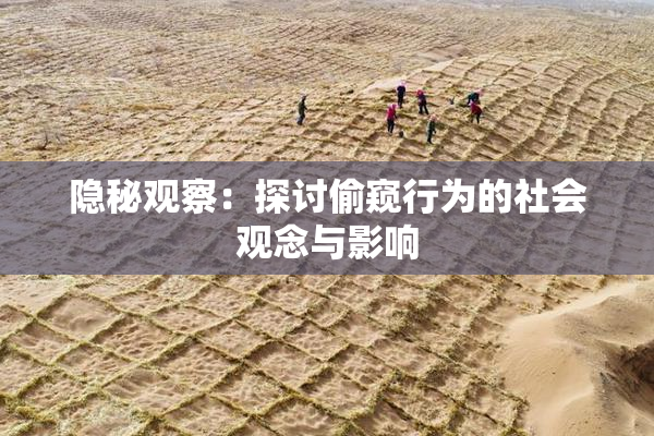 隐秘观察：探讨偷窥行为的社会观念与影响