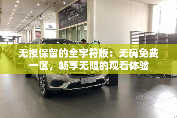 无损保留的全字符版：无码免费一区，畅享无阻的观看体验