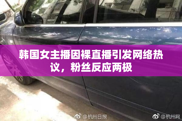 韩国女主播因裸直播引发网络热议，粉丝反应两极