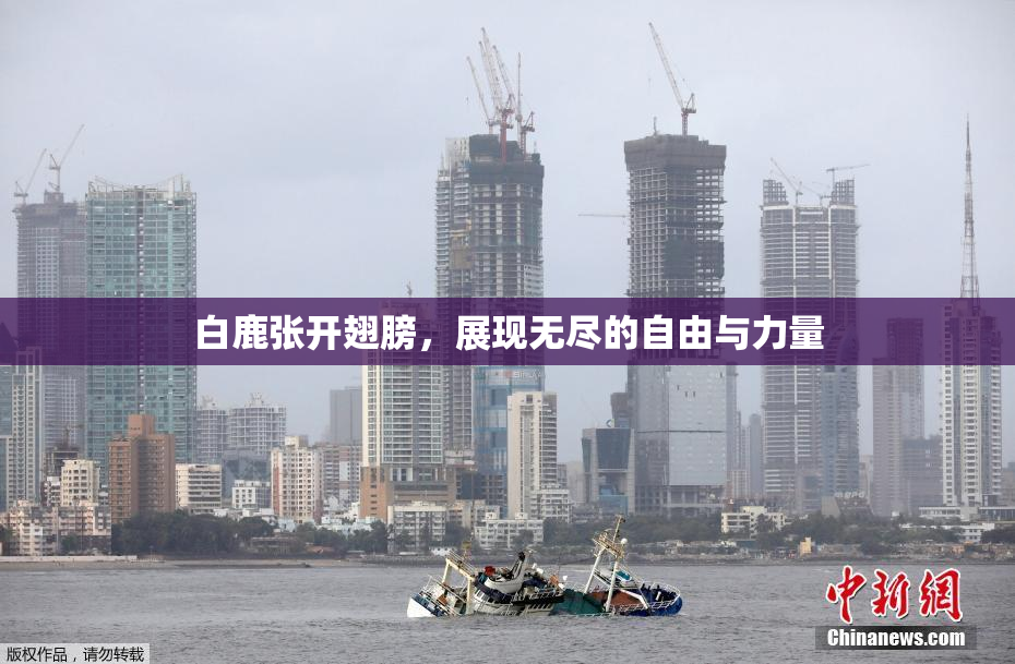 白鹿张开翅膀，展现无尽的自由与力量