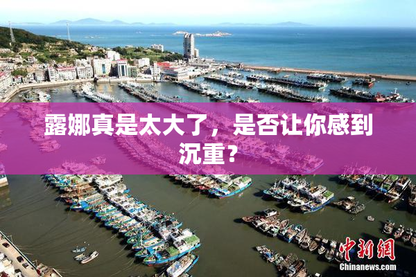 露娜真是太大了，是否让你感到沉重？
