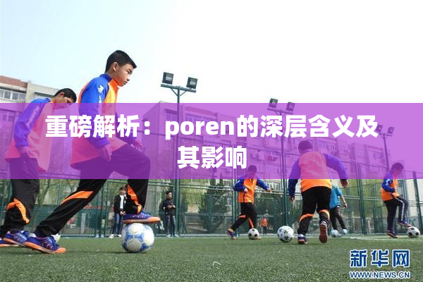 重磅解析：poren的深层含义及其影响