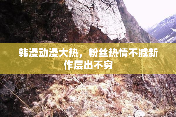韩漫动漫大热，粉丝热情不减新作层出不穷