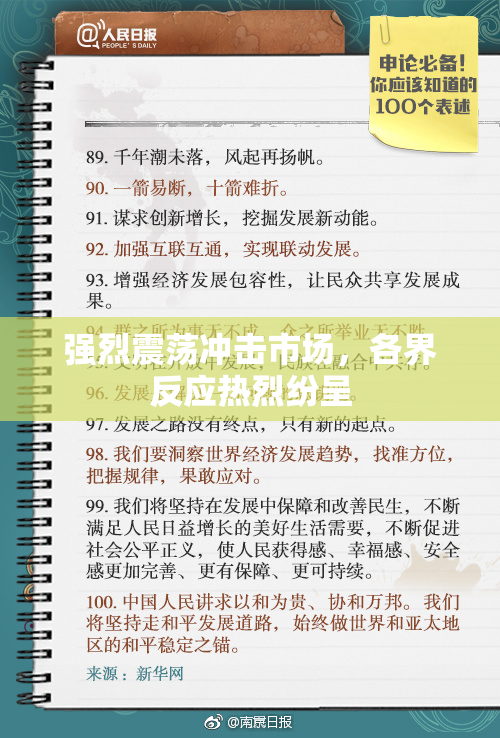 强烈震荡冲击市场，各界反应热烈纷呈