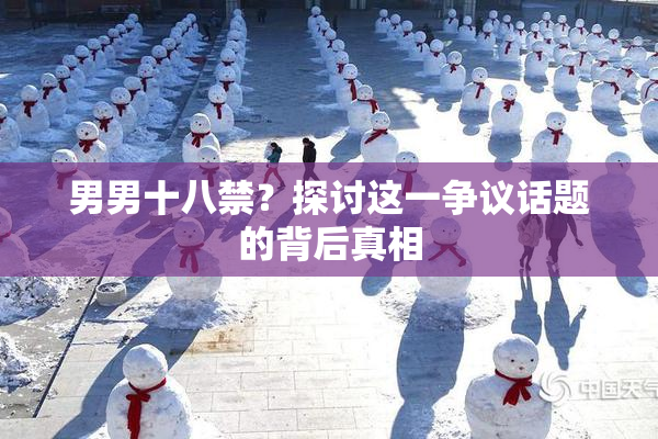 男男十八禁？探讨这一争议话题的背后真相