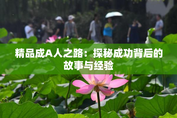 精品成A人之路：探秘成功背后的故事与经验