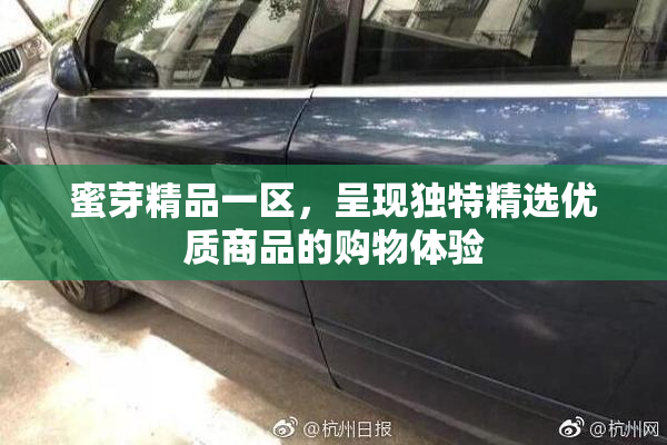 蜜芽精品一区，呈现独特精选优质商品的购物体验