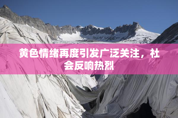 黄色情绪再度引发广泛关注，社会反响热烈