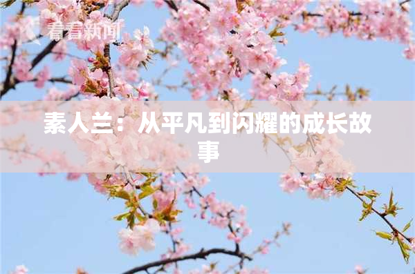 素人兰：从平凡到闪耀的成长故事