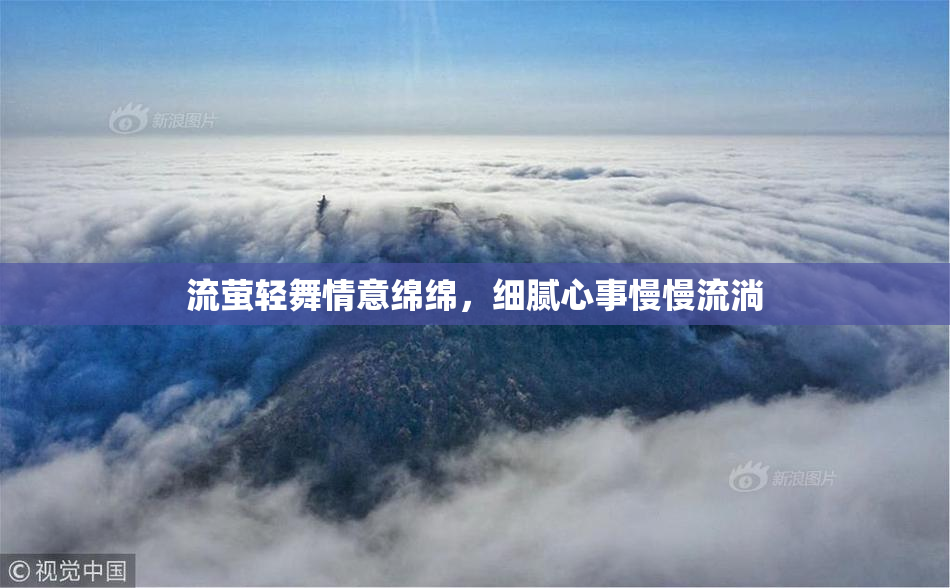 流萤轻舞情意绵绵，细腻心事慢慢流淌