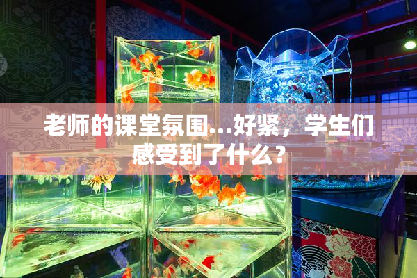 老师的课堂氛围…好紧，学生们感受到了什么？
