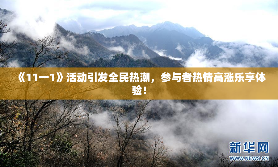 《11一1》活动引发全民热潮，参与者热情高涨乐享体验！