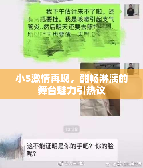 小S激情再现，酣畅淋漓的舞台魅力引热议