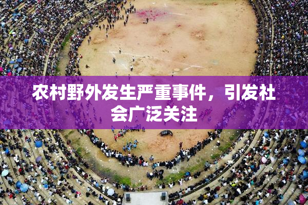 农村野外发生严重事件，引发社会广泛关注