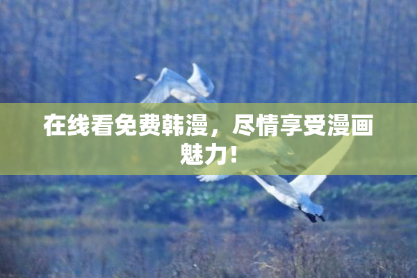 在线看免费韩漫，尽情享受漫画魅力！