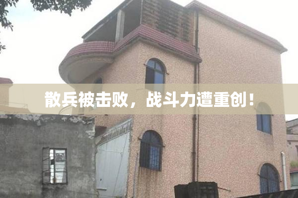 散兵被击败，战斗力遭重创！